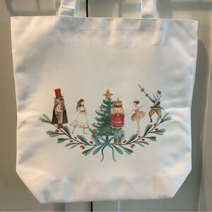 🩰👑🎄OOAK NUTCRACKER Festive White Tote Bag